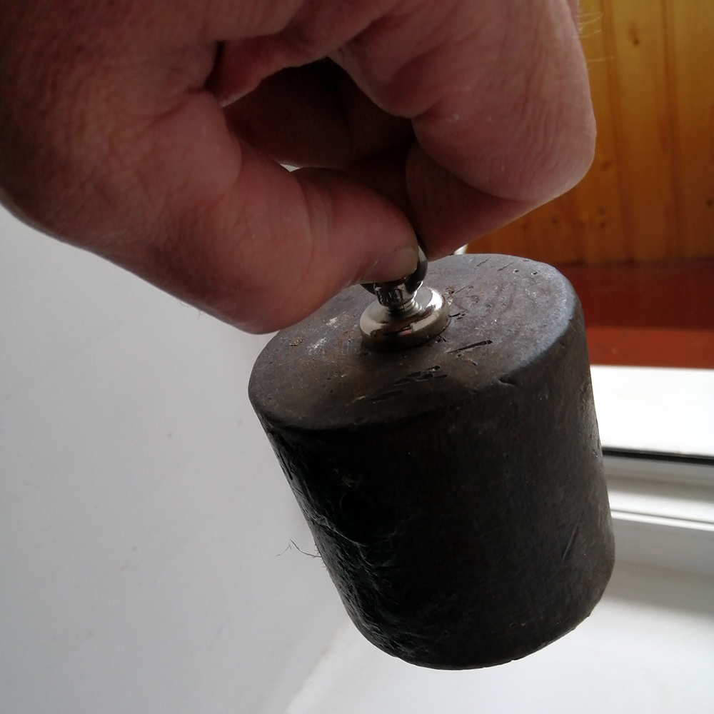 Ímãs de pesca super fortes, pesquisador de salvamento resistente, ímã de busca poderoso com parafuso ocular para pesca magnética de salvamento