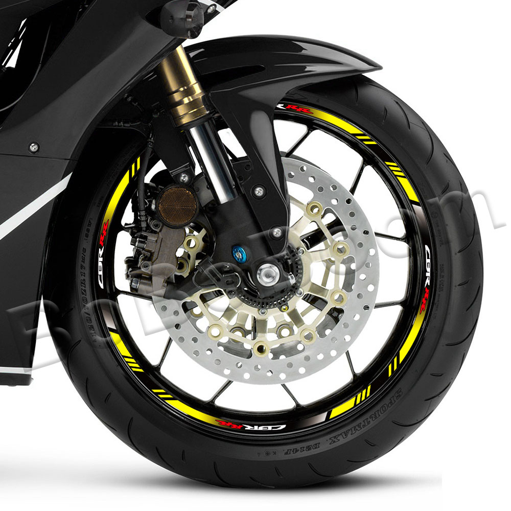 Pegatina reflectante para rueda de motocicleta CBR1000RR CBR600RR Cbr400rr, calcomanía de llanta de 17 pulgadas, accesorios de cinta a rayas impermeables