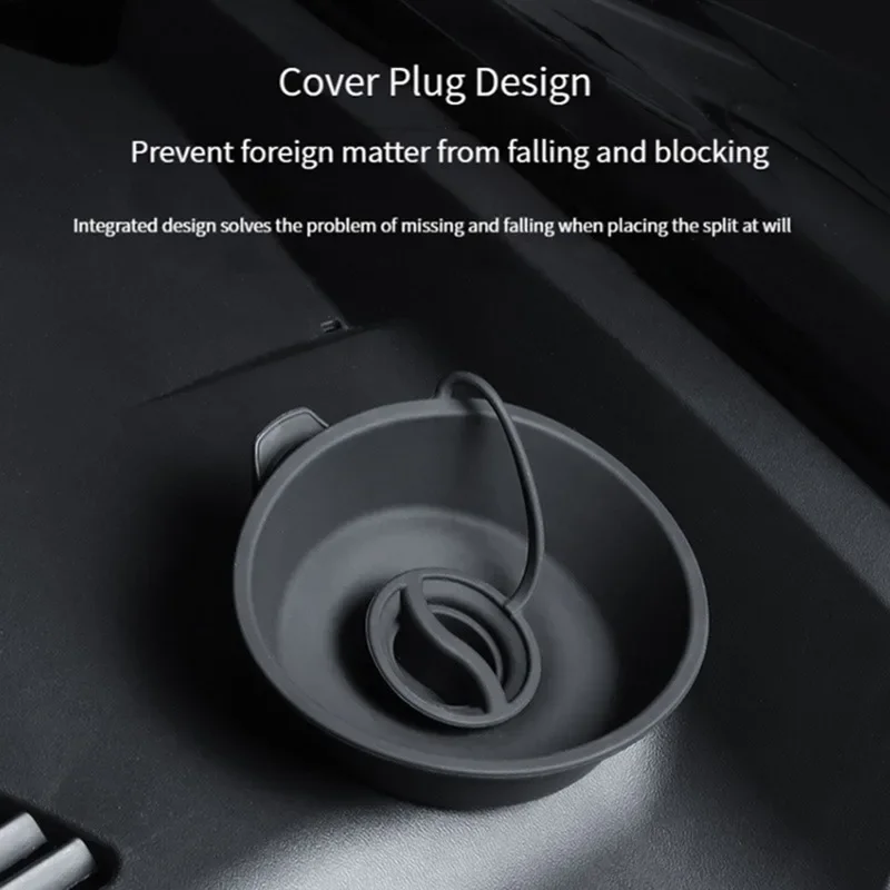 Para tesla modelo 3 y entrada de água vidro pára-brisa do carro limpador braço buraco capa protetora enchimento funil almofada silicone tampa à prova poeira