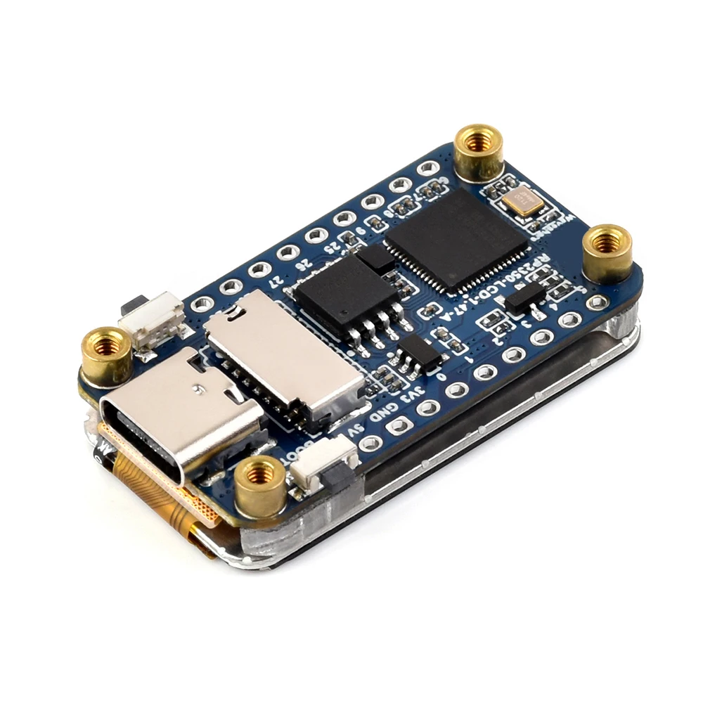 Tipo-C RP2350 LCD 1.47 polegadas Placa de Desenvolvimento de Tela LCD 172 × 320 RP2350A Processador de Tela de 1.47 polegadas para Aspberry Pi RP2350
