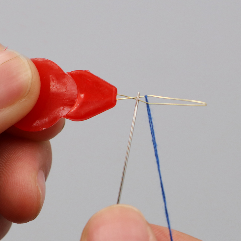 12PCS สําหรับเย็บ DIY CRAFT อุปกรณ์เสริมคุณภาพสูงเย็บเข็มพลาสติก Handle Simple เข็ม Threading ชุด