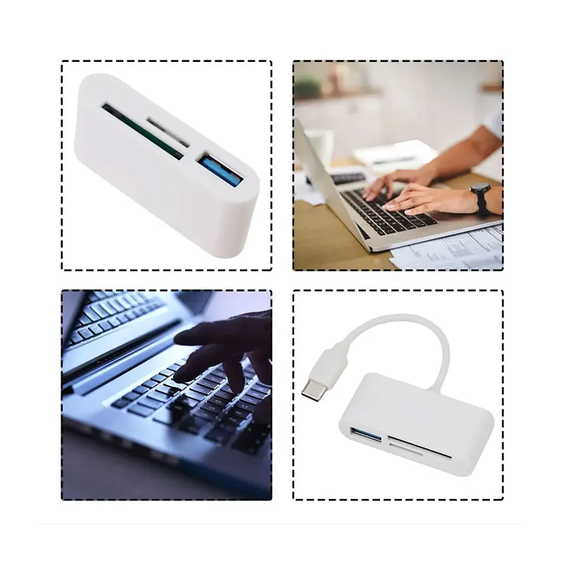 Type C Adapter TF CF SD Memory Card Reader OTG Writer Compact Flash USB-C for IPad Pro Huawei Macbook Samsung Xiaomi Cardreader