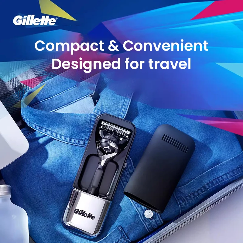 Gillette Razors Fusion 시리즈 마그네틱 시리즈 Mach 3 벡터 3 여행용 박스용 질레트 마그네틱 여행용 케이스