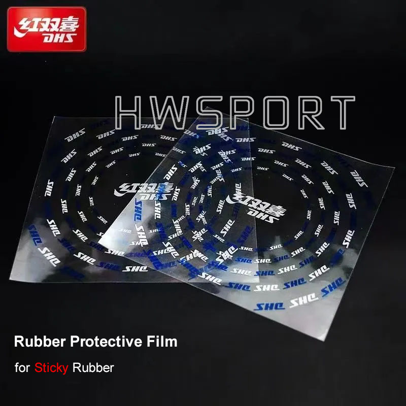 DHS ยางปิงปองป้องกันฟิล์ม 2 ชิ้นสําหรับไม่เหนียวเหนอะหนะยางปิงปองอุปกรณ์เสริม
