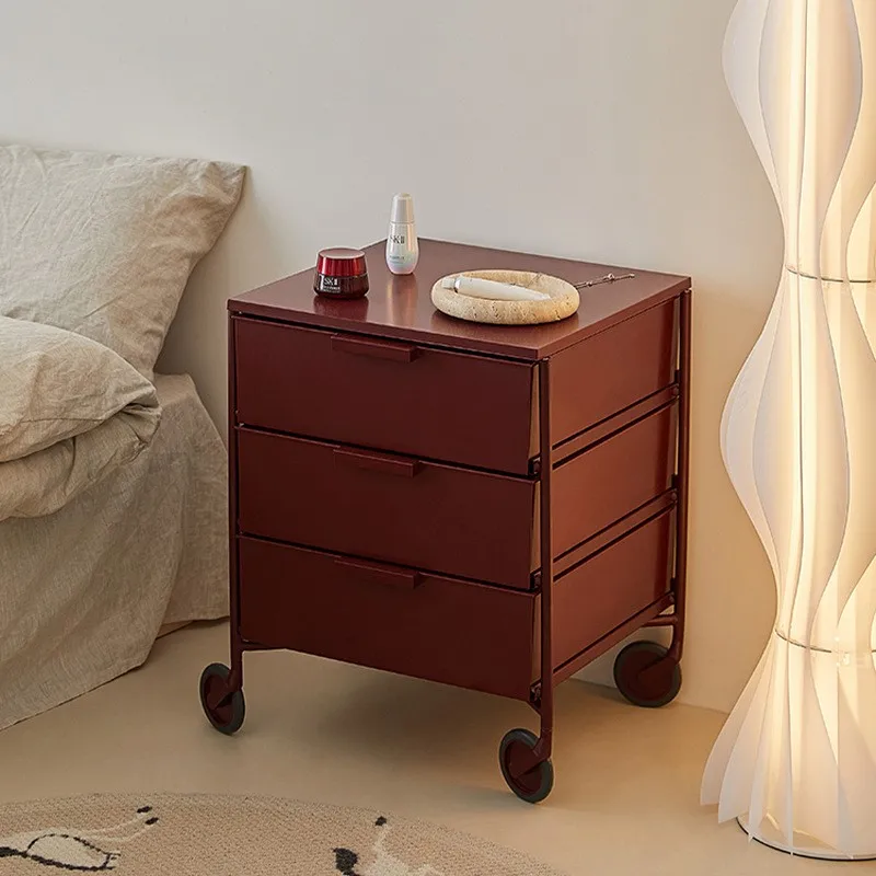 Diseño creativo Simple nórdico, se puede utilizar como gabinete de almacenamiento móvil multifuncional para mesita de noche, armario moderno de moda para dormitorio