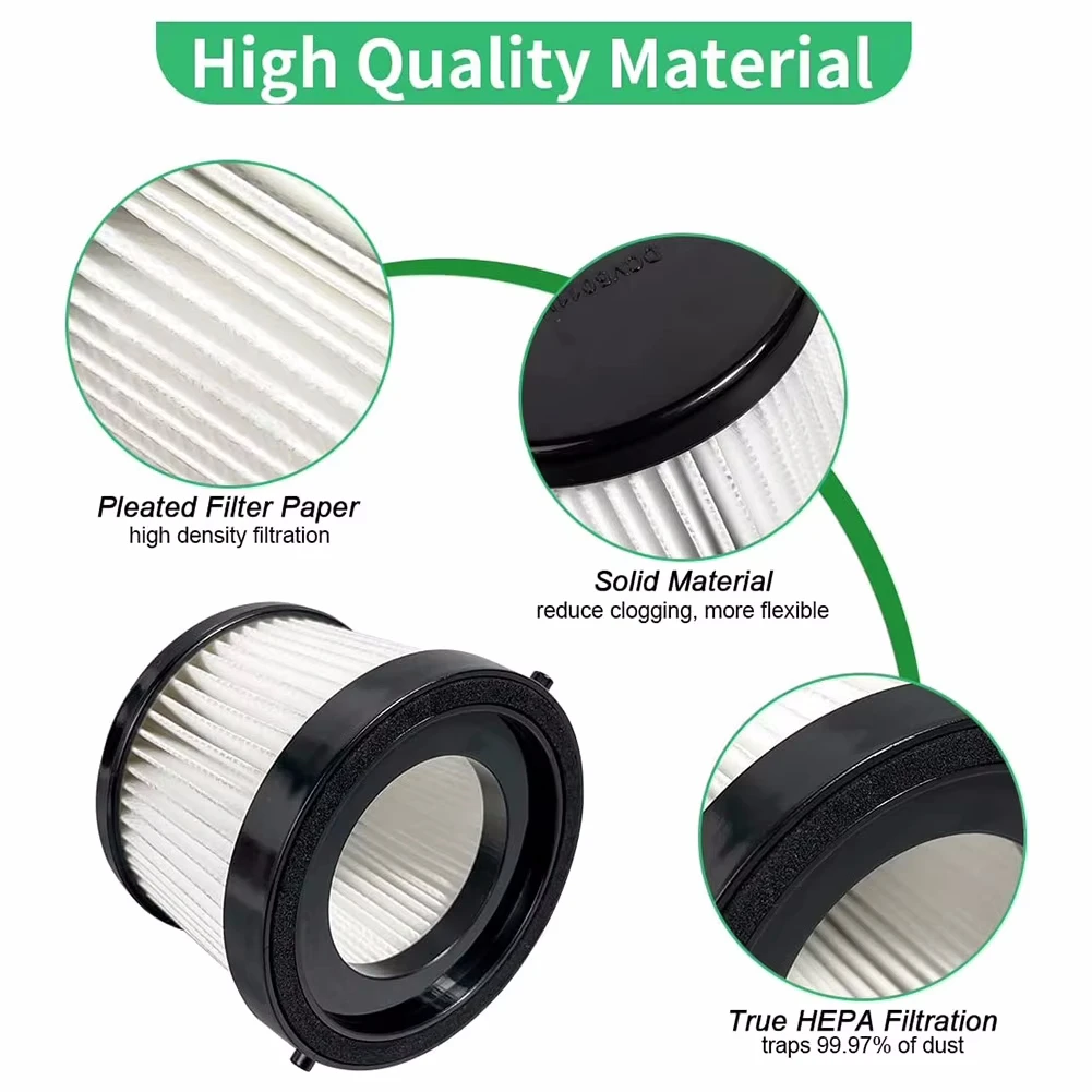 2/4pcs Original Filters For DEWALT DCV501HB Cordless Handheld Vacuum Cleaner Replacement Filters For Makita Vacuum Cleaners