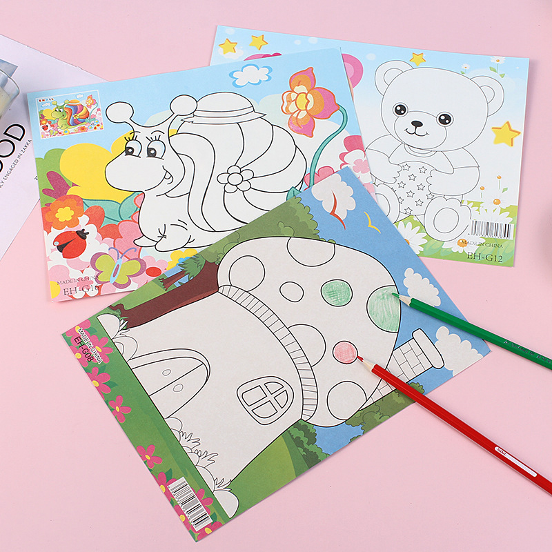 Kinder Cartoon Diamant Malerei handgemachte DIY farbige Graffiti Handwerk Aufkleber Kindergarten Jungen Mädchen Geschenke