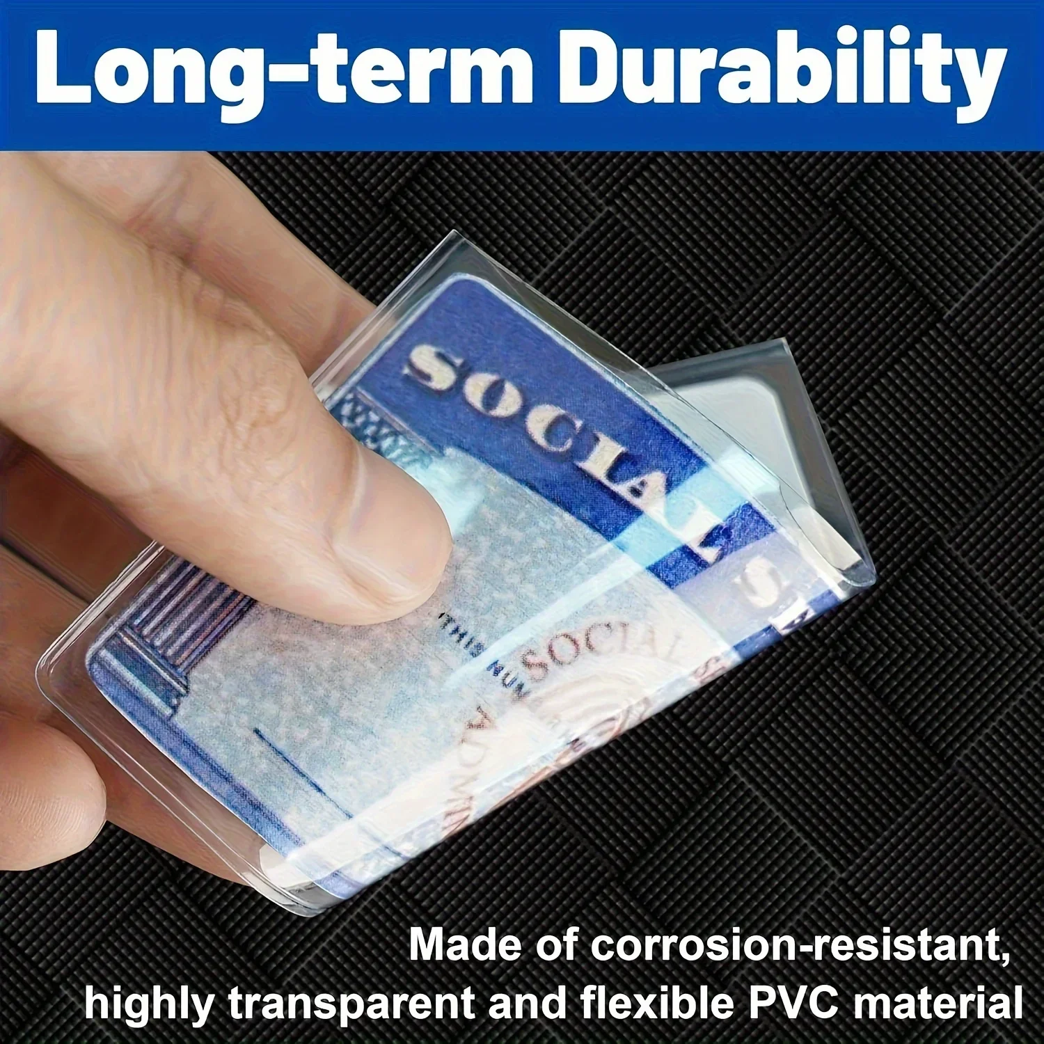10/20pcs of PVC card protective cover, suitable for social security, medical insurance, and credit cards-secure storage solution