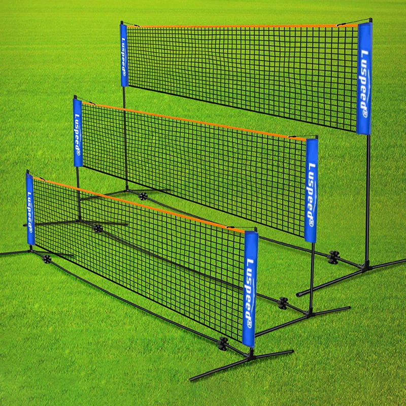 Tragbares, zusammenklappbares Standard-Profi-Badmintonnetz für drinnen und draußen, Sport, Volleyball, Tennis, Training, quadratische Netze