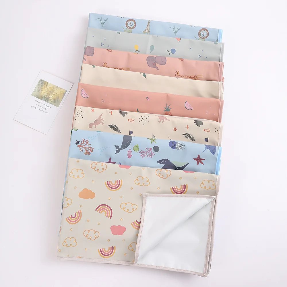 Lavável Algodão Fralda Pad Capa para Infantil, Folha de berço impermeável, Mudando Urina Mat, Colchão Reutilizável, 3 Tamanhos