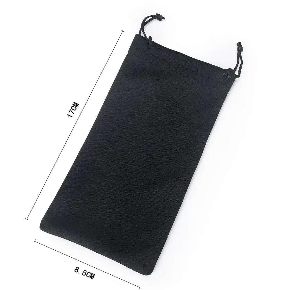 10 Chiếc Mềm Chống Thấm Nước Kính Mát Túi Dây Rút Microfiber Chống Bụi Túi Túi Kính Mang Theo Túi Di Động Kính Mắt Hộp Đựng