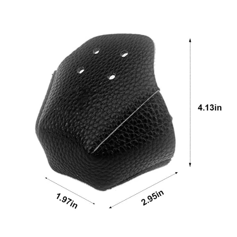 1ペアスケートベビーカーシューズつま先キャップガード減摩レザー4輪カバーガードアウトドアトレーニング用アクセサリー