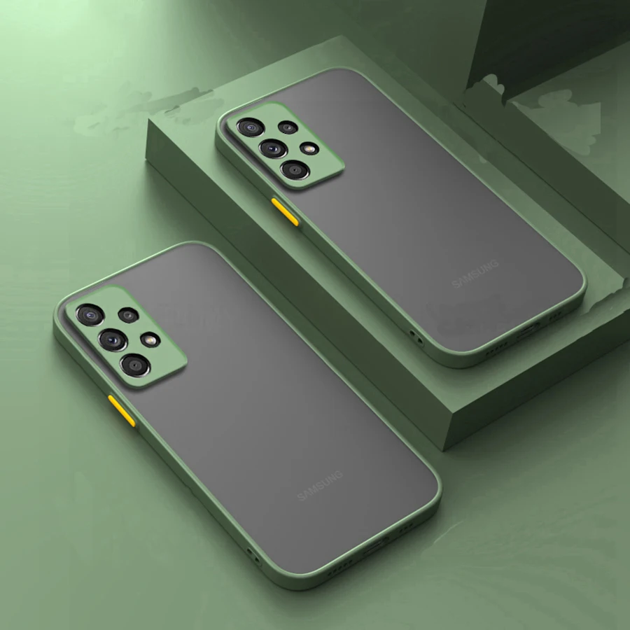 Armadura a prueba de golpes mate funda para Samsung Galaxy A72 A04 A52 A42 A32 A22 M52 A33 A53 A73 M23 M53 M33 5G A23 A13 M13 cubierta de parachoques