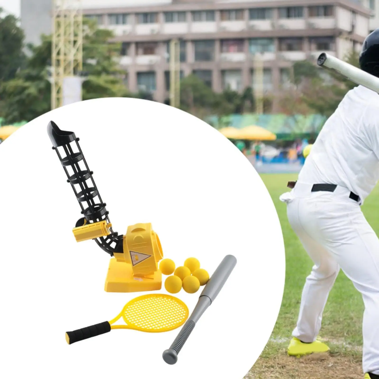 Automatische Baseball-Pitching-Maschine, Ballwerfer, Trainingsgerät, Schlagübungsspielzeug für Kinder ab 4 Jahren