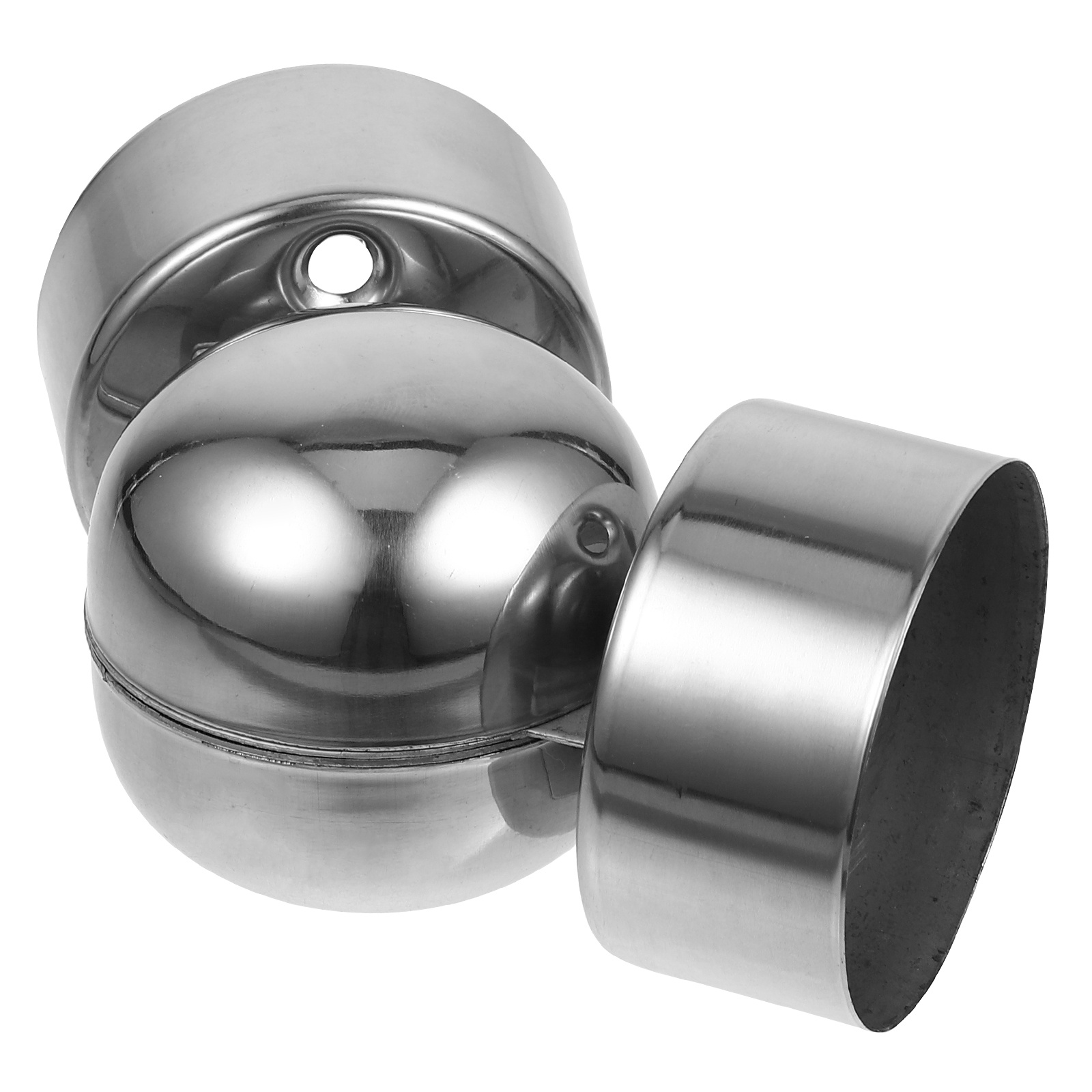 Universal Handrail Pipe Connector Stainless Steel Structural Fitting for Cable Railing Stair Tube Mounting Residential