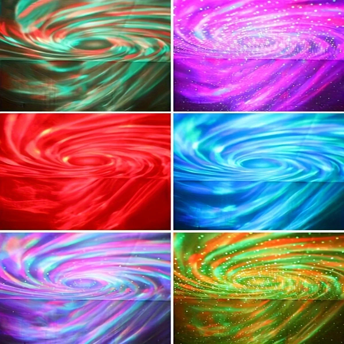 Proyector LED de galaxia, proyector de cielo y galaxia colorido, luz nocturna para dormitorio, decoración para habitación de niños, decoración para fiesta de Navidad