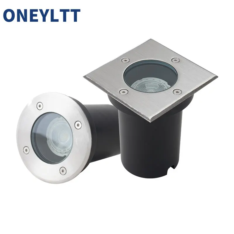 Lámpara de suelo de luz LED subterránea GU10, foco de tierra para exteriores, paisaje, camino de jardín, lámpara enterrada para carcasa de bombilla gu10, envío gratis