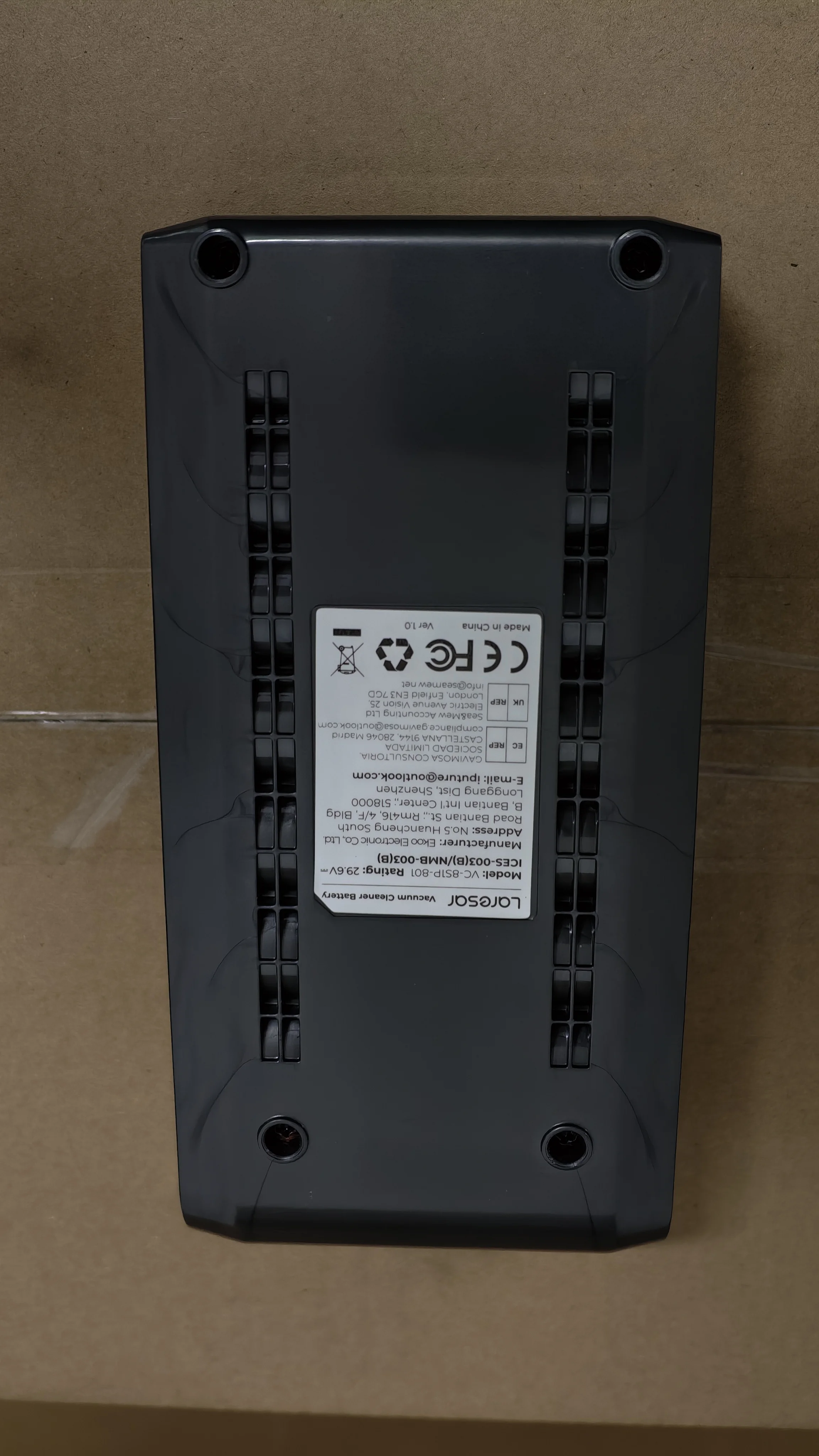 Accessori batteria originale per aspirapolvere Laresar X11
