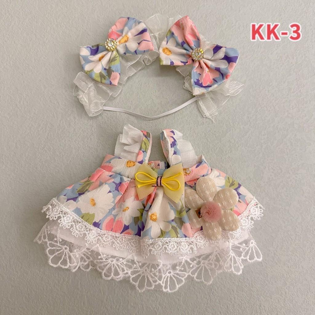 20 ซม.ตุ๊กตาเสื้อผ้าชุดอุปกรณ์เสริมสําหรับเกาหลีKpop Exo Labubu Idolตุ๊กตาLolitaชุดเจ้าหญิงน้อยน่ารักกระโปรงเสื้อผ้า