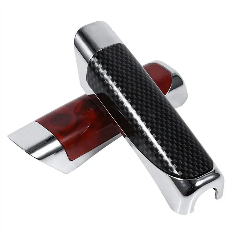 Universal Auto Hand brems deckel Kohle faser Holz Farbe Hand brems schutz gehäuse Gangsc halts chutz Dekoration