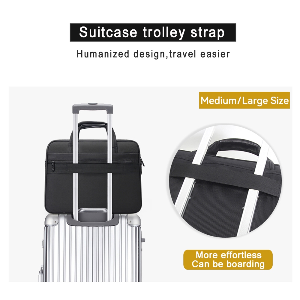 Maletín de gran capacidad, bolso de negocios para hombre, bolso para ordenador portátil de 15,6 pulgadas, 17 pulgadas y 19 pulgadas, bolsos de hombro, bolsos de lona, bolso de mensajero