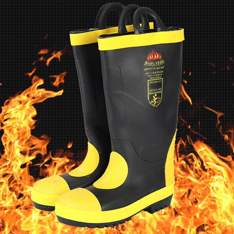 Emergency  High Boots Heat Proof Insulation Non Slip Rubber  Protective Boots Rubber Protective Boots