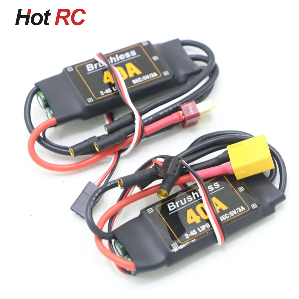 1 Uds Mitoot sin escobillas 40A ESC controlador de velocidad 2-4S con 5V 3A UBEC para RC FPV Quadcopter RC aviones helicóptero
