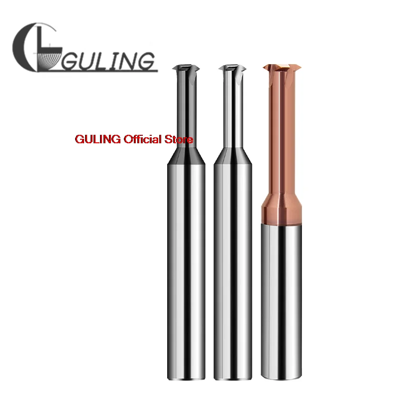 Máquina CNC GULING de carburo sólido, fresado de hilo de un solo diente M1 M1.6 M2 M3 M4 M5 M6 M8 M10 M12 M14, cortador de fresas
