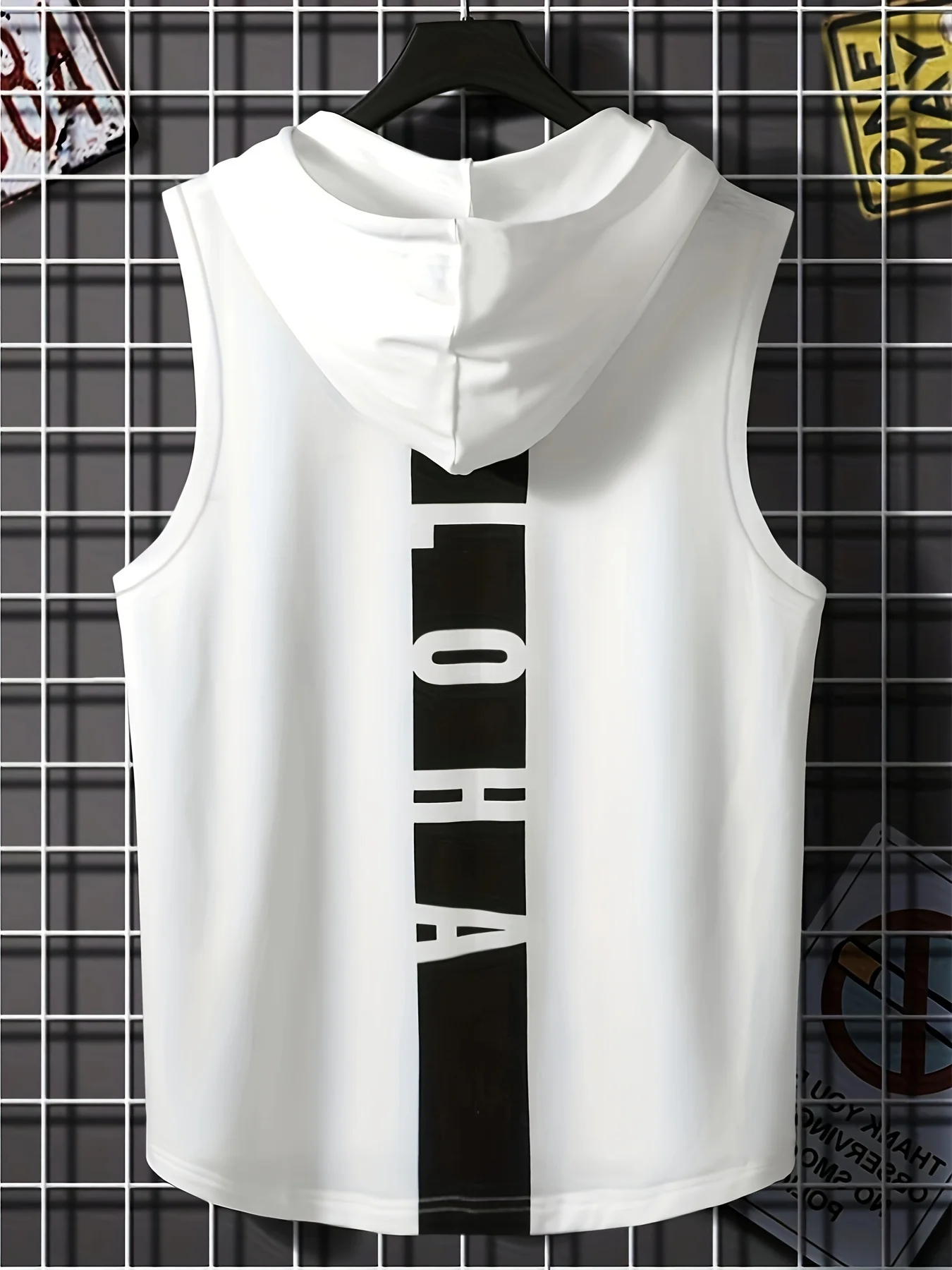 Camiseta deportiva con capucha para hombre