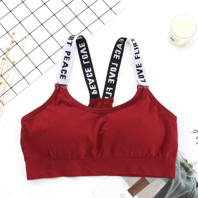 ผู้หญิงสายคล้องคอกีฬา Bra เซ็กซี่ฟิตเนสชุดชั้นใน Slim Crop Top Breathable Push Up โยคะเสื้อกั๊กกีฬา