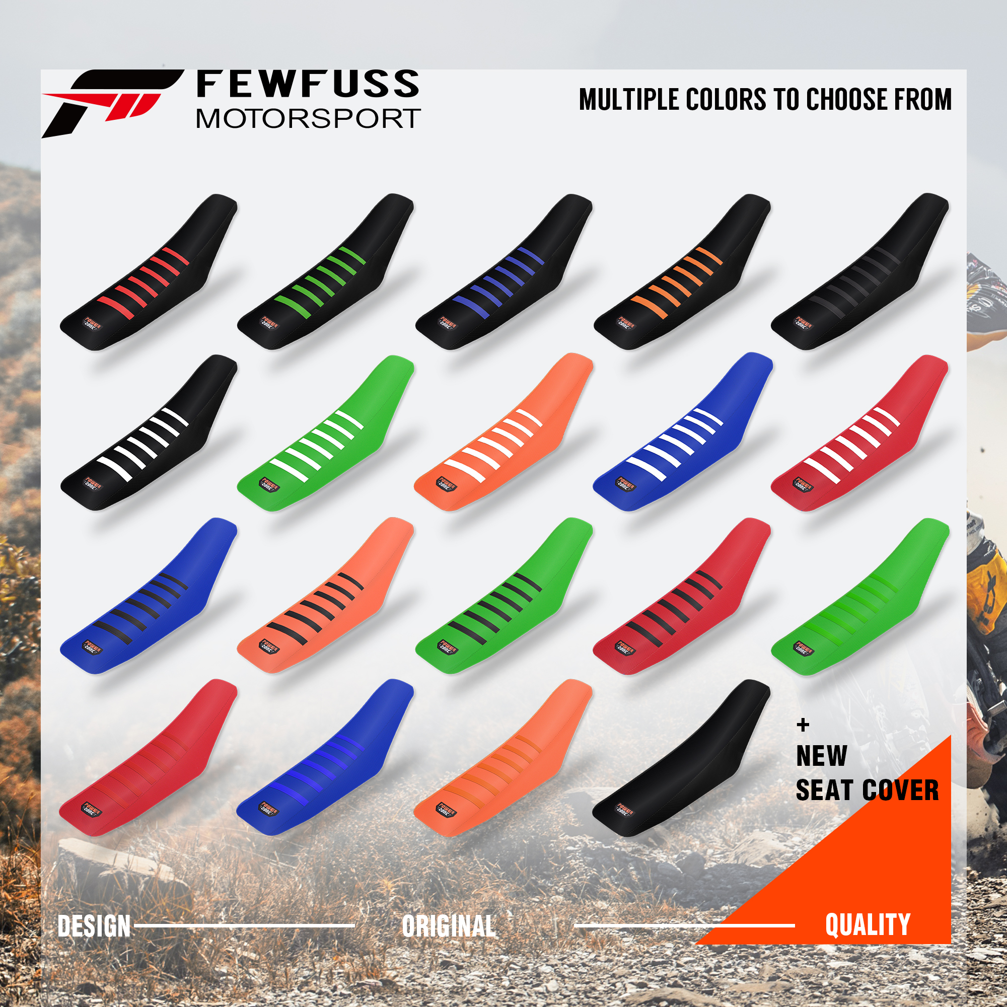FEWFUSS Xe Máy Ghế Đệm Da Bask Trong Chống Thấm Nước Bộ Bảo Vệ Chống Trượt Nhà Khó Chịu Áp Dụng Cho KTM SXF KXF CRF