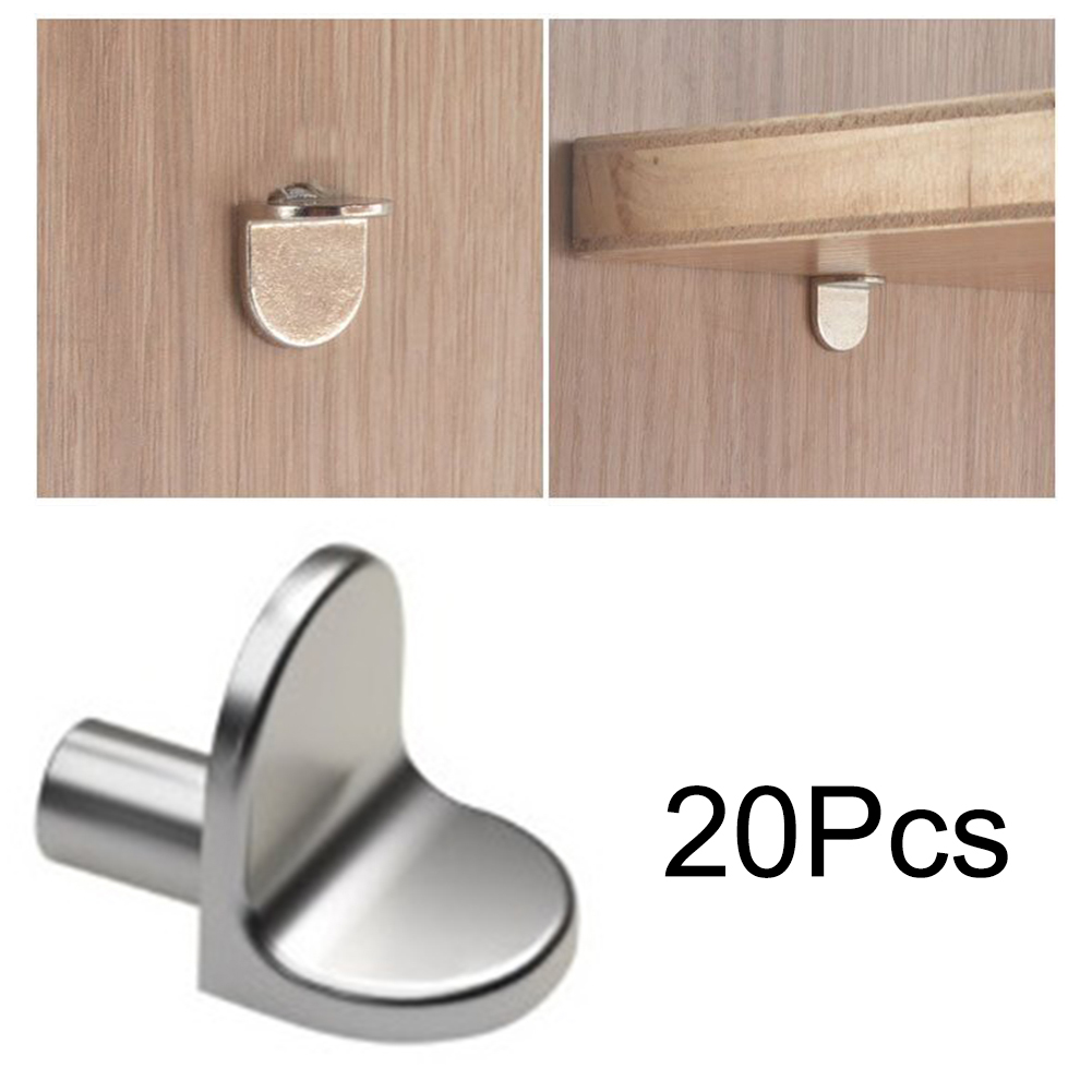 20 stücke Regal Stütz bolzen Stifte Stifte Stecker 5mm l-förmigen Schrank Separator fest Holz Glas Schicht Board Möbel Halterung Halter