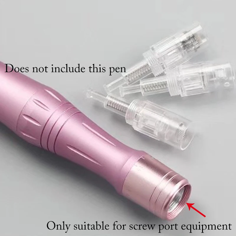 10/50pcs Microneedling ตลับเข็มสําหรับ Ultima A6 NANO/9/12/36/42Pin Micro เข็ม Derma ปากกาสัก Bayonet TIP