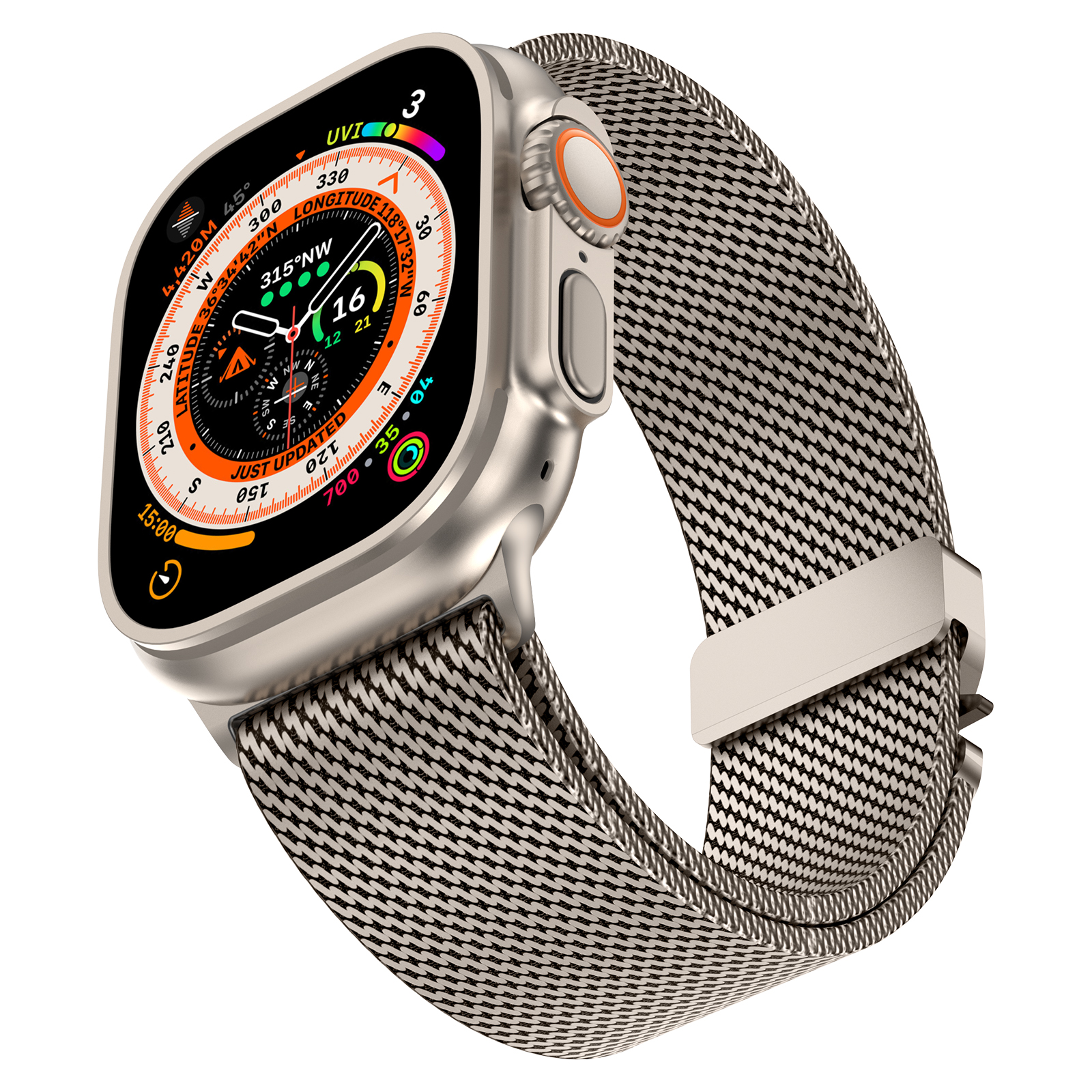 Milanese Loop Strap for Apple Watch Ultra 2 Band, 49mm, 45mm, 46mm, 44mm, 42mm, 41mm, 40mm, 38mm, Bracelet, iWatch Series 10, 9