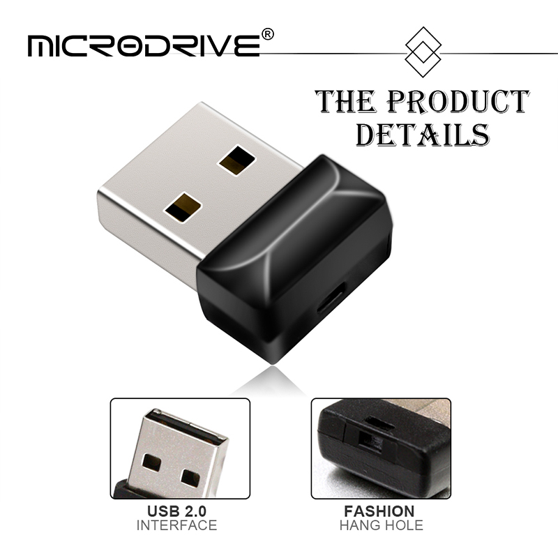 MicroDrive Super Mini clé USB clé USB étanche 128GB 64GB 32GB 16GB 8GB capacité réelle USB 2.0 clé USB