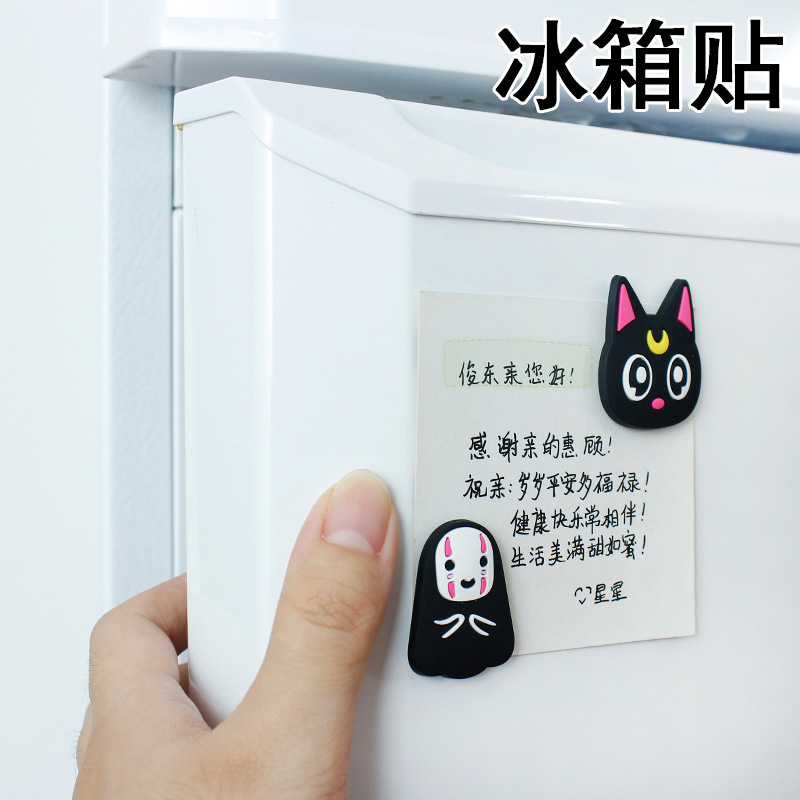 Cute Cartoon Drawing Board Silicone Magnet Mini Refrigerator Home Decoration Sticker Magnets Fridge Souvenir Whiteboard Magnets