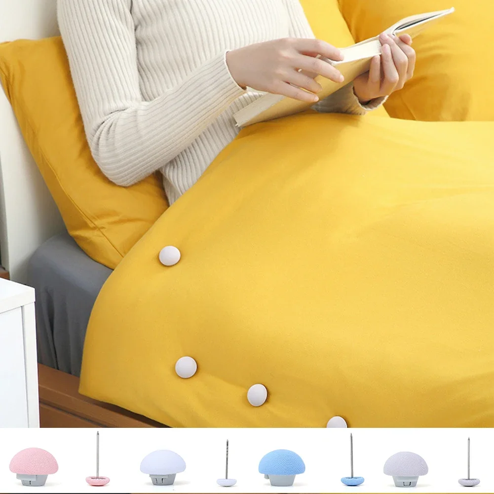 1-40 pçs lençol colcha clipe antiderrapante cobertor fivelas capa de edredão prendedor clipe uma chave para desbloquear colcha titular fixador pinças