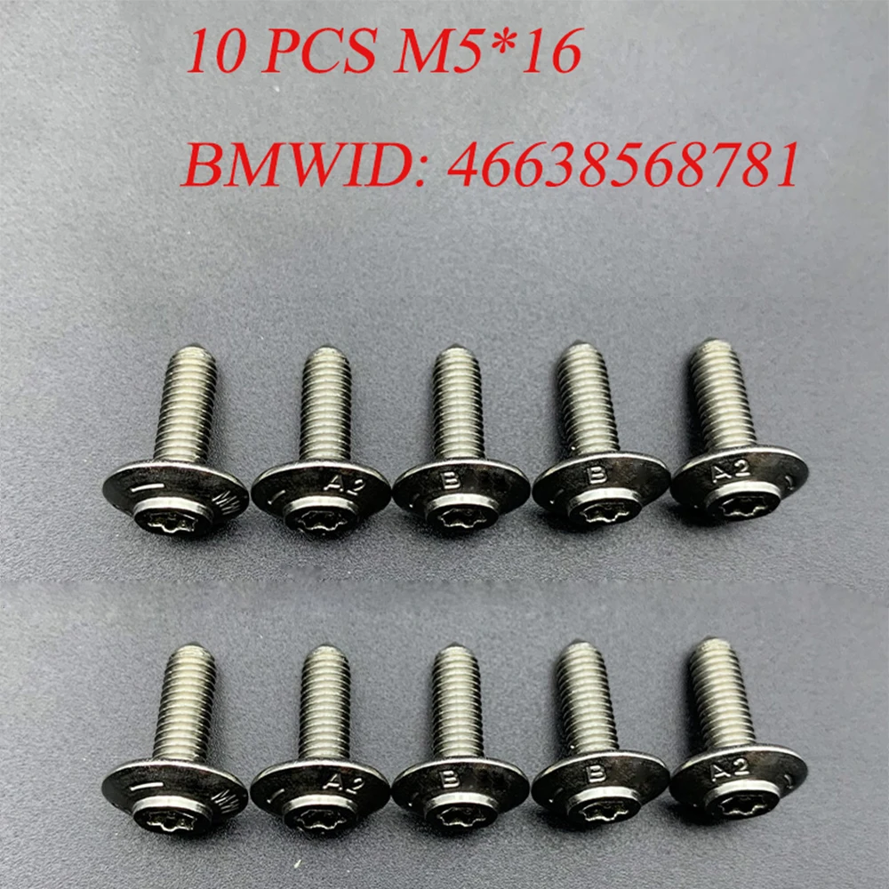 Para BMW motocicleta Shell tornillos de acero inoxidable R1200GS LC ADV R1250GS R1200RT S1000XR RR S1000R R1250 F750GS F850GS F900R 2014-