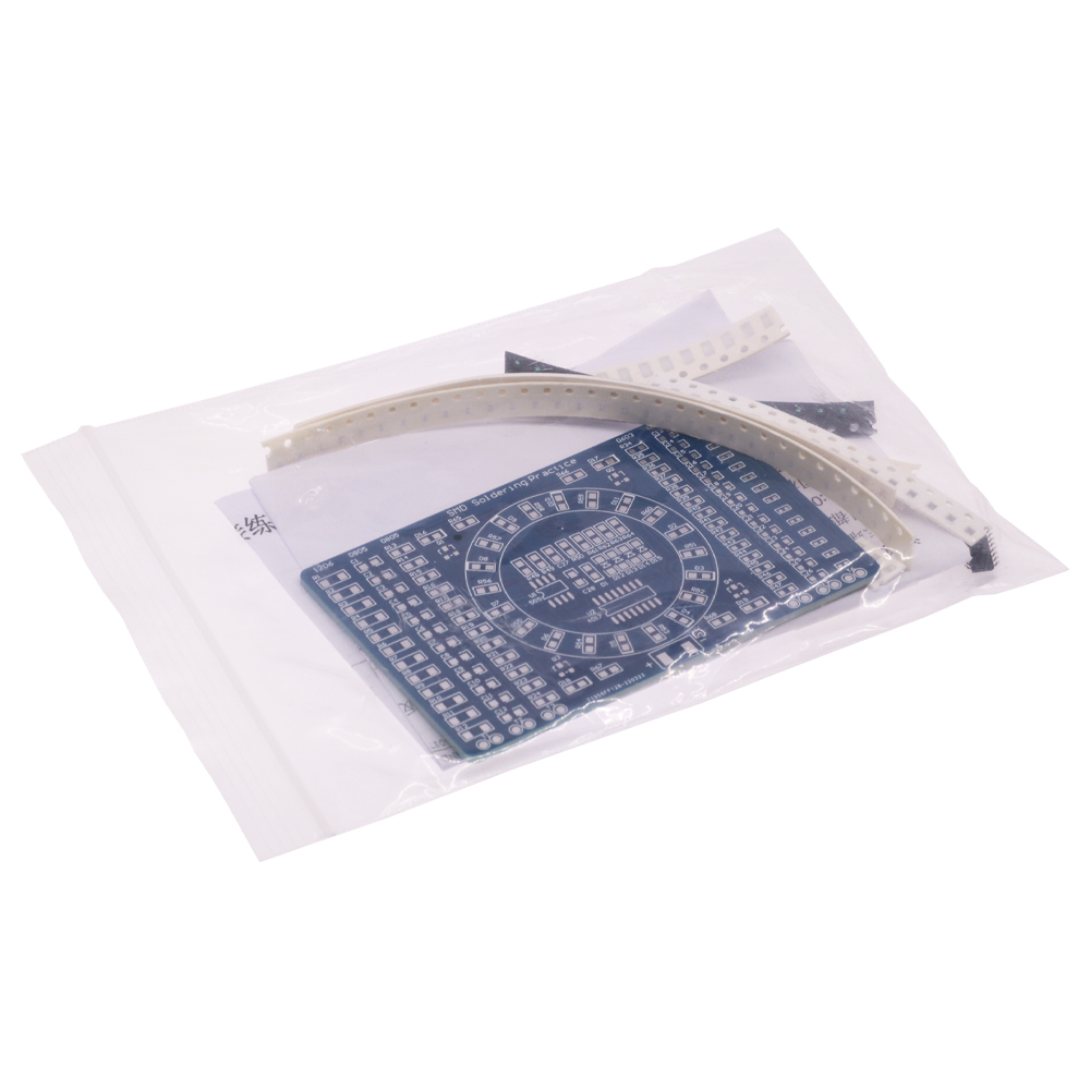 SMD NE555 CD4017 Quay Đèn LED Linh Kiện Hàn Thực Hành Ban Kỹ Năng Mạch Điện Tử Huấn Luyện Bộ DIY