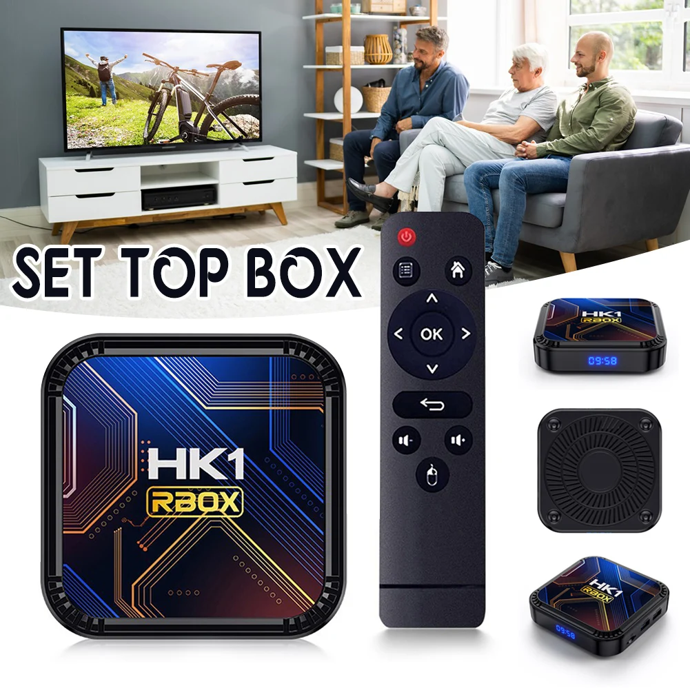 Home HK1 RBOX K8S Android 13 TV BOX RK3528 64GB 32GB 16GB 2.4G 5G WIFI BT 4.0 Vedio Decoding Media Player Set Top Receiver Box