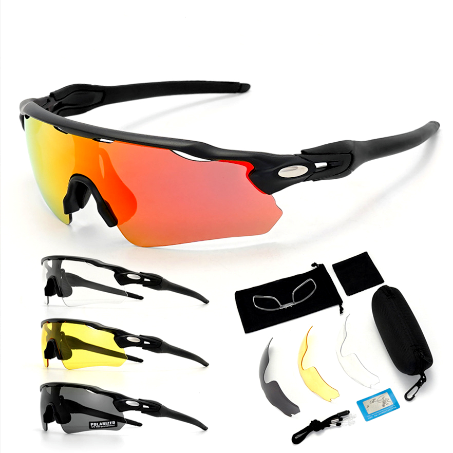 Gafas de sol deportivas polarizadas para hombre y mujer, lentes de ciclismo para exteriores, gafas de bicicleta a prueba de viento