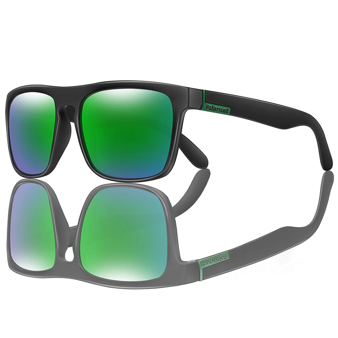 LOISRUBY Marca Polarizada UV400 Óculos de Sol Homens Condução Bicicleta Motocicleta Clássico Quadrado Quadrado Ciclismo Pesca Óculos Festival presente