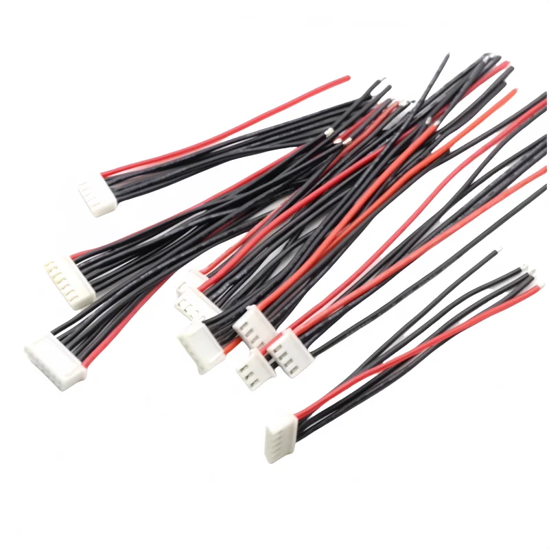 10 unids/lote 2S 3S 4S 5S 6s cable de silicona 15 20 30cm línea de carga de equilibrio B6 enchufe de carga de equilibrio línea de montaje de batería de litio