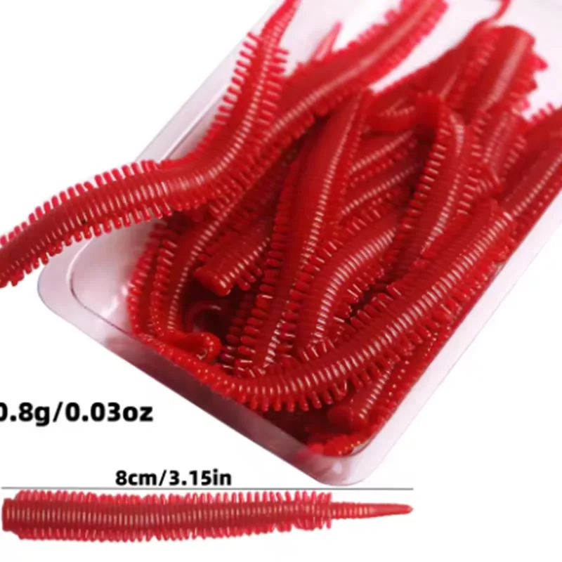 10 sacos de iscas de corredor de estrada biônico mar sandworms isca macia para simular as iscas reais iscas de pesca multi-cor não facilmente quebrou