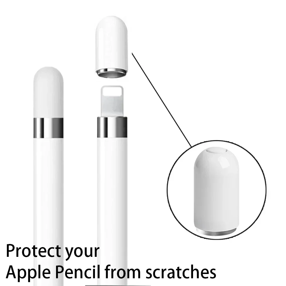 Magnetic Pencil Caps Stylus Protector Cover for Apple Pencil 1 Generation Replacement Magnet Tablet Pen Cap for IPencil IPad Pro