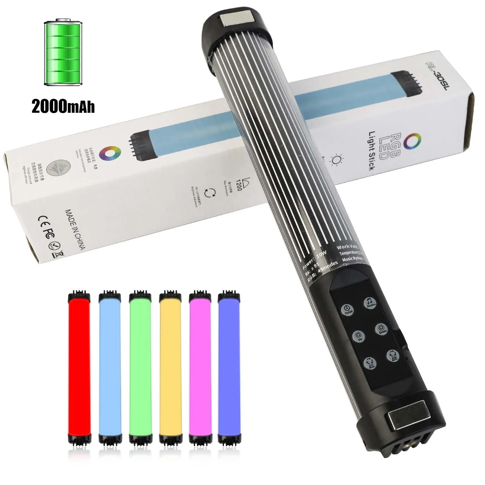 Mini Handheld LED RGB Licht Stick Magnet Fotobeleuchtung 2700-7500K Fotografie Fülllicht Lampe für Video Vlog YouTube