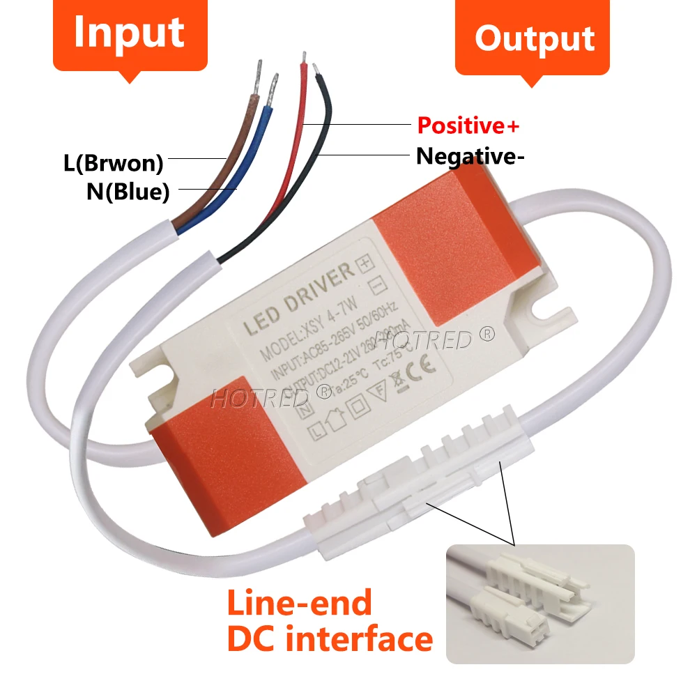 LED ドライバ 300mA 280mA 1 ワット 3 ワット 5 ワット 7 ワット 12 ワット AC 110 V 220 V に DC9 V 12 V 15 V 21 V 24 V 48 V 照明トランスパネル天井ランプストリップ