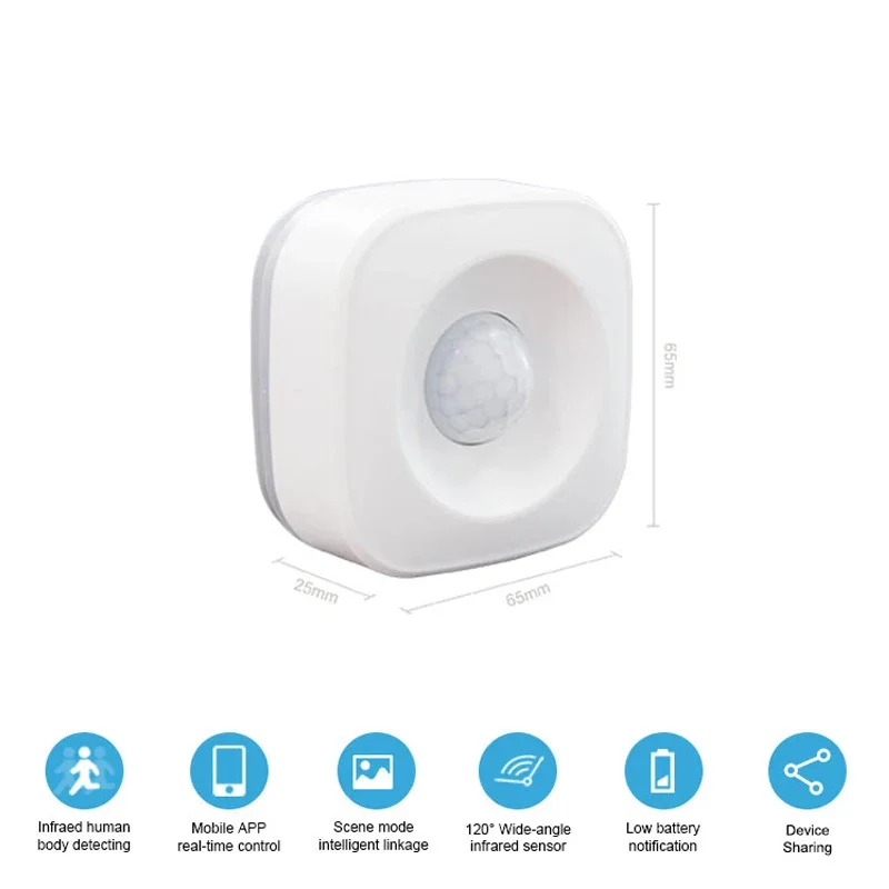 Tuya WIFI スマート PIR モーションセンサー検出器移動センサースマートライフ APP ワイヤレスホームオートメーションシステム経由 Alexa Google ホーム