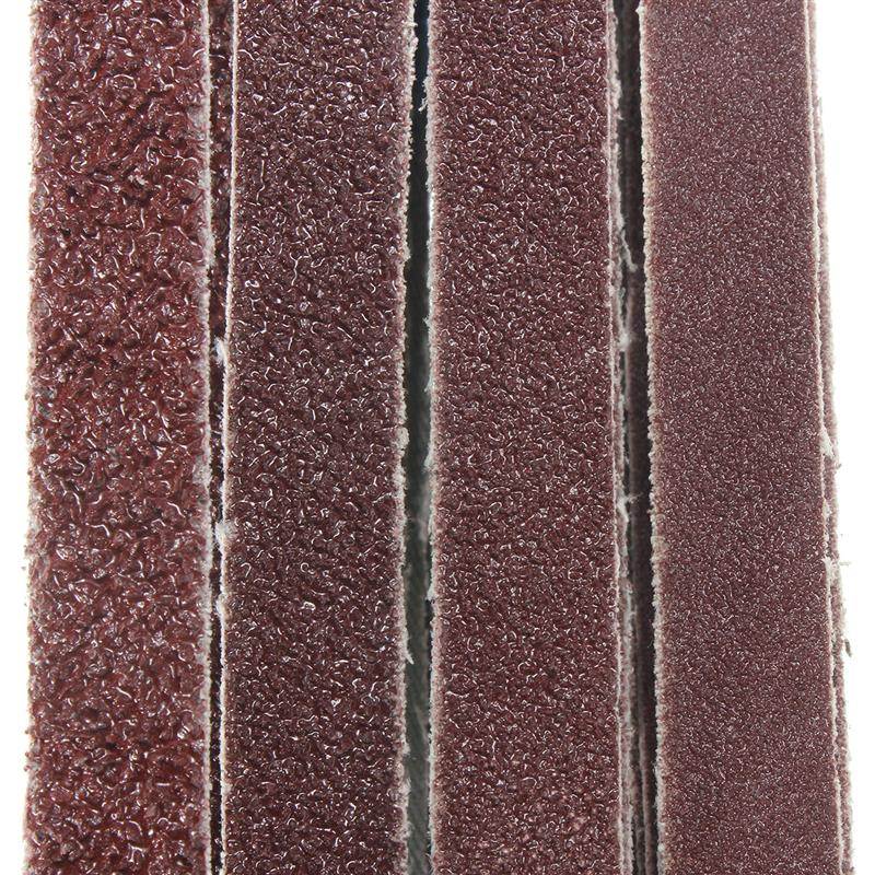 20pcs/Pack for Air Belt Sander Powerfile Sanding Sander 13mm x 457mm Belts Paper Mixed Grit 40 60 80 120