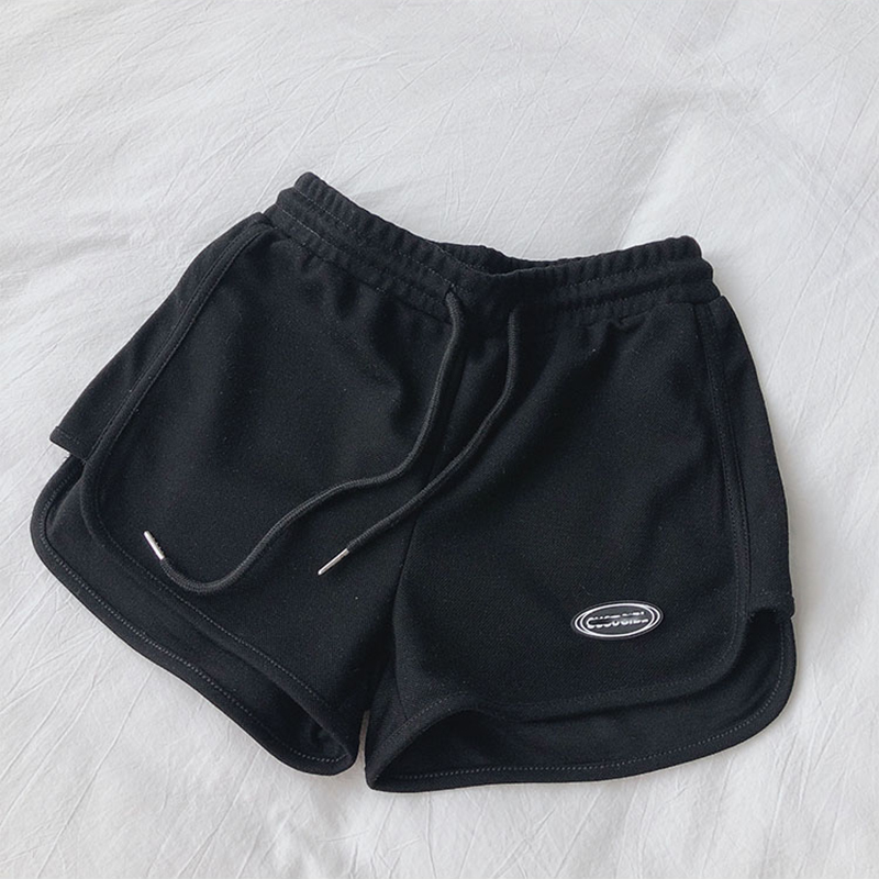 Frauen Casual Lose Kordelzug Sport Shorts Elastische Hohe Taille Fitness Laufen A-line Shorts Grundlegende Yoga Breite Bein Hosen Sommer
